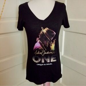 Michael Jackson ONE Cirque du Soleil Graphic T-Shirt Black Size S